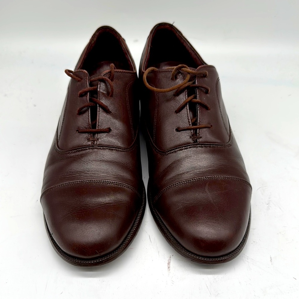 K cap toe derby 100% leather luxury vintage men’s 7 women 9